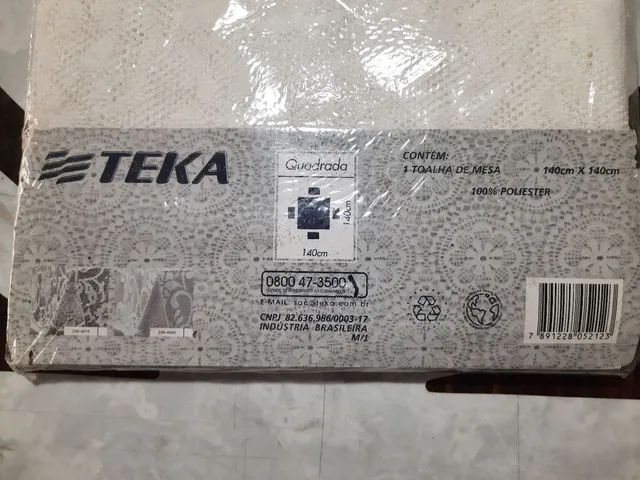 Toalha de mesa Rendada - TEKA . Branca - med. 1,40×1,40mtrs.  - Foto 2