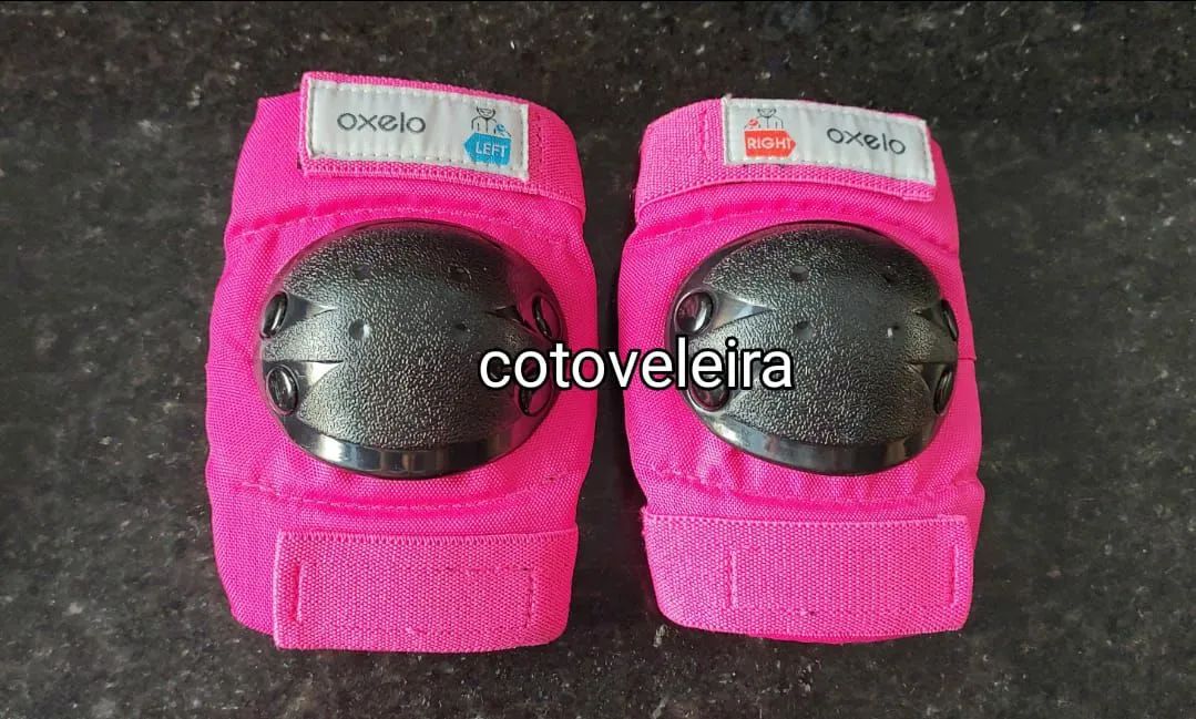 Capacete + kit de proteção OXELO infantil (NOVO) - Foto 6