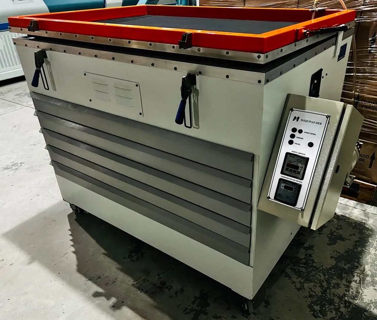 Reveladora e secadora de tela