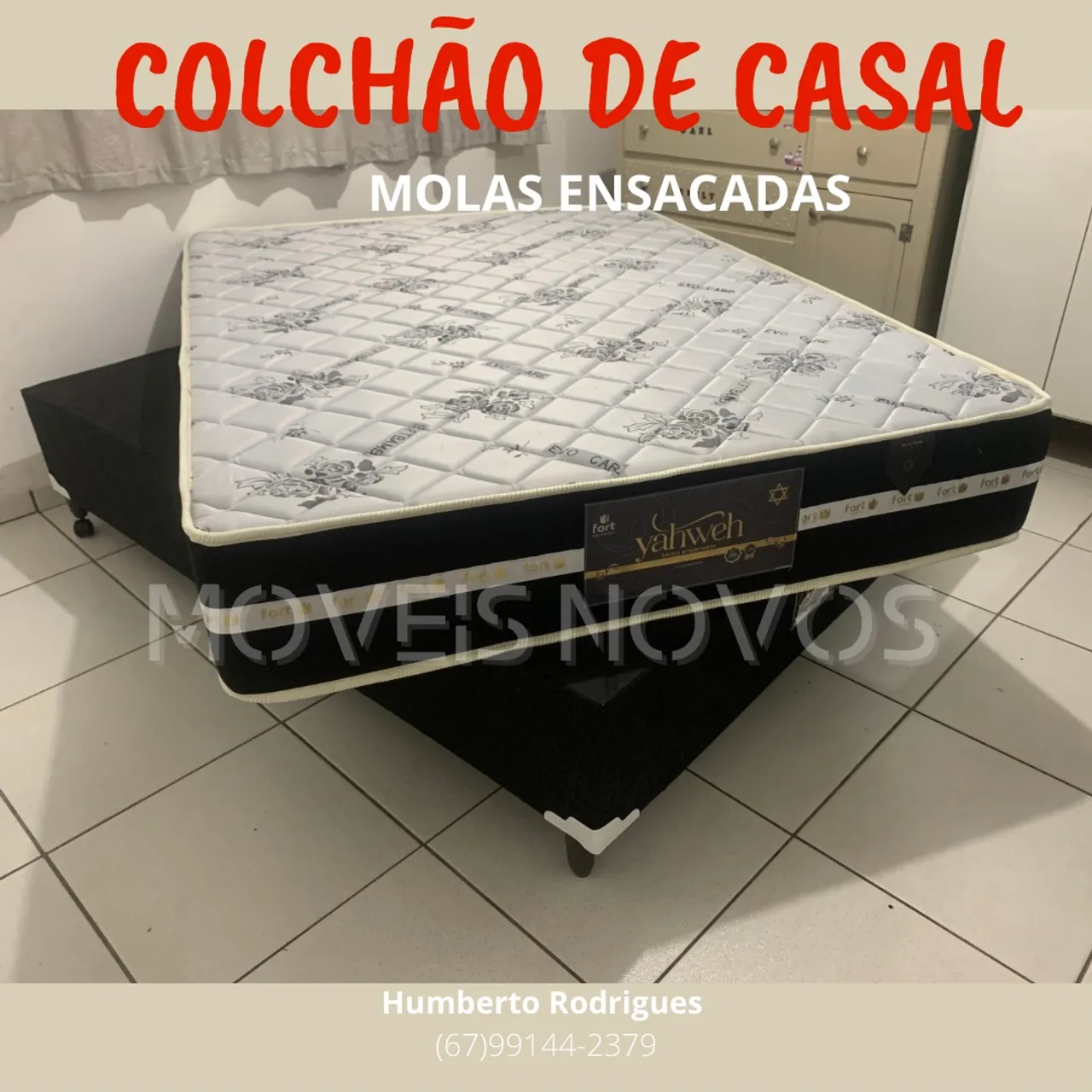 Cama Box Casal com Molas Ensacadas