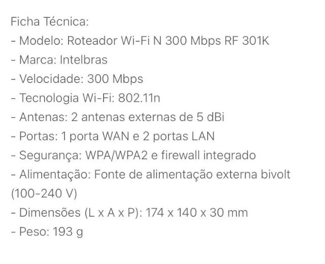 Roteador Wi-Fi 4 (N 300 Mbps) - Foto 4