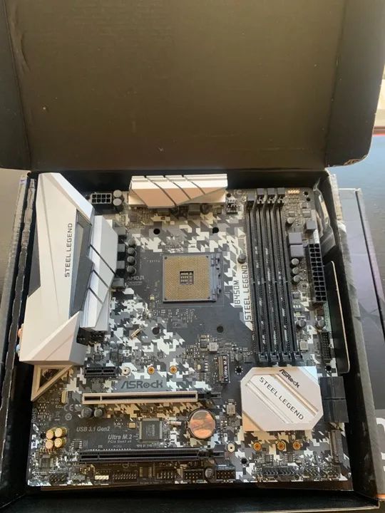 Placa Mãe Asrock STELL LEGEND b450M - Foto 3