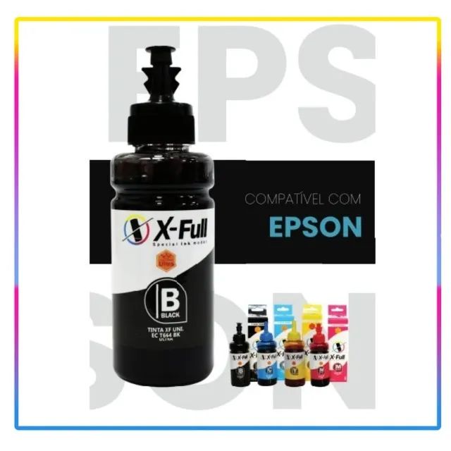 Tintas compatíveis com impressora taque de tinta Epson, HP e Canon - Foto 2