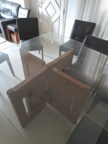 Mesa vidro 8 lugares  - Foto 3