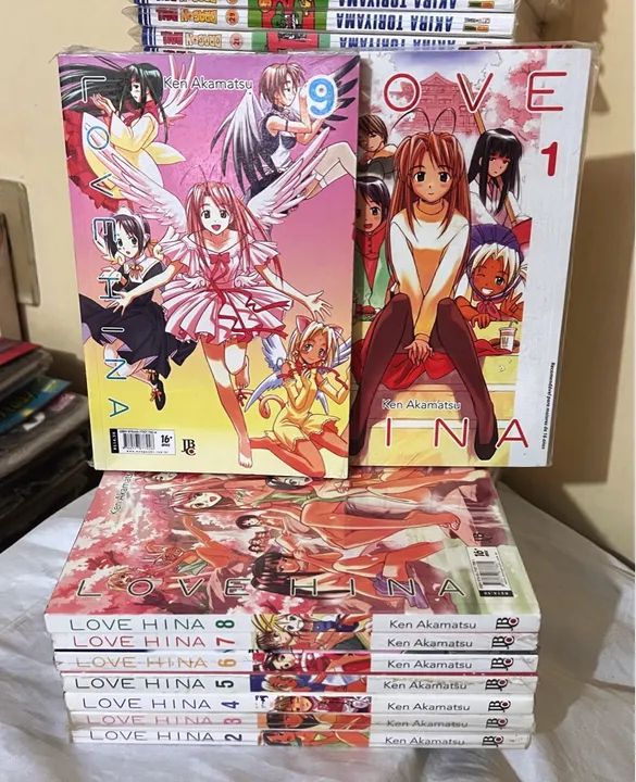 Love Hina 01 ao 09 mangá em ótimo estado
