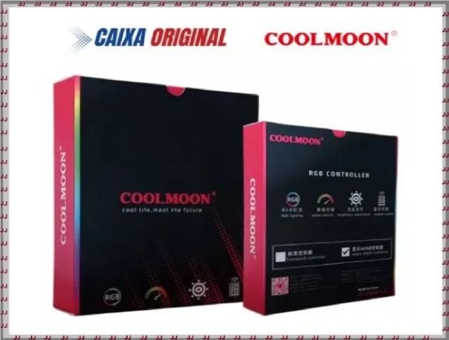 Controladora Rgb hibrida 6 pinos Coolmoon com controle - Foto 3