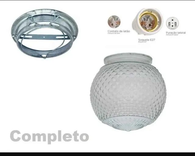 Luminárias Globo Vidro - Foto 2