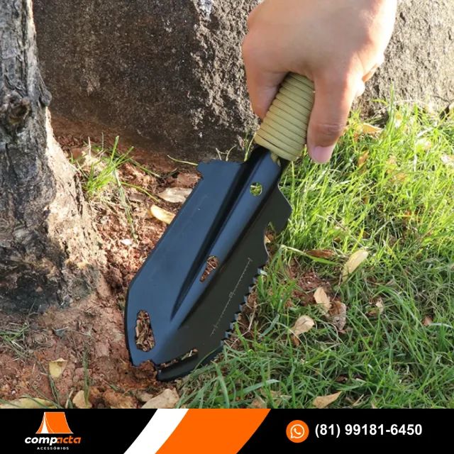 Pá de acampamento multi ferramentas 8 em 1 - Foto 2