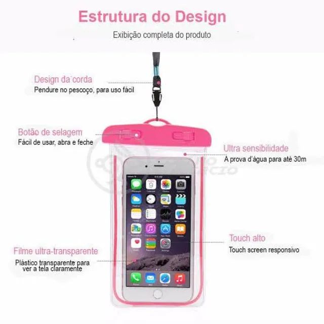 Capa à prova D'água para Celular - Foto 3
