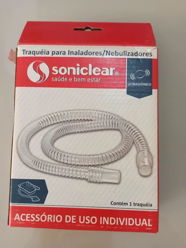 Traquéia e máscara para inalador/nebulizador novos - Foto 2