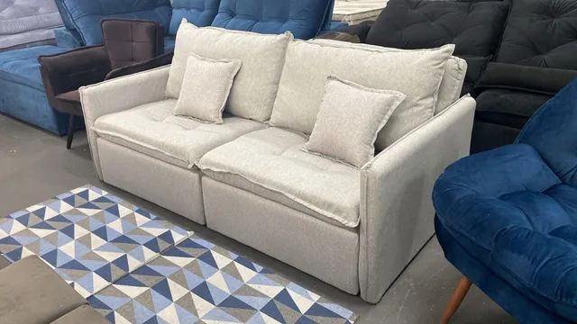 Sofá Em linho i  Sem Caixa Com Pillow Top 2.20m<br>Super Elegância em Linho - Foto 3