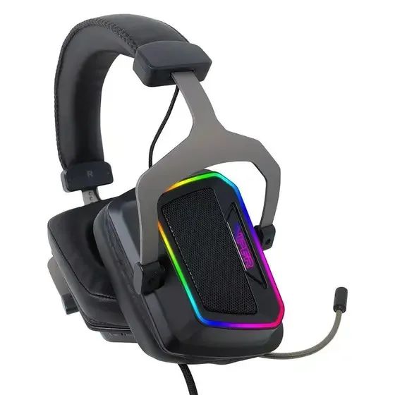 Headset Gamer Patriot Viper V380 RGB, Conexão USB, 7.1 Virtual Surround, Driver 53mm, Pret