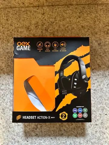 Fone headset Gamer Oex Game action-x com um mês de uso - Foto 5