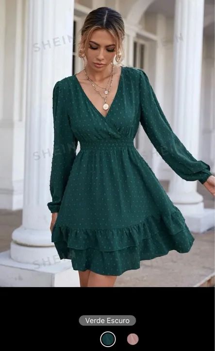 Vestido  Verde  M - SHEIN
