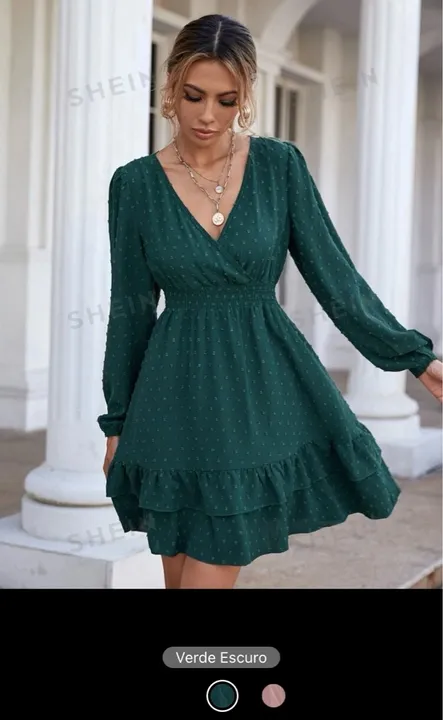 Vestido Verde M - SHEIN