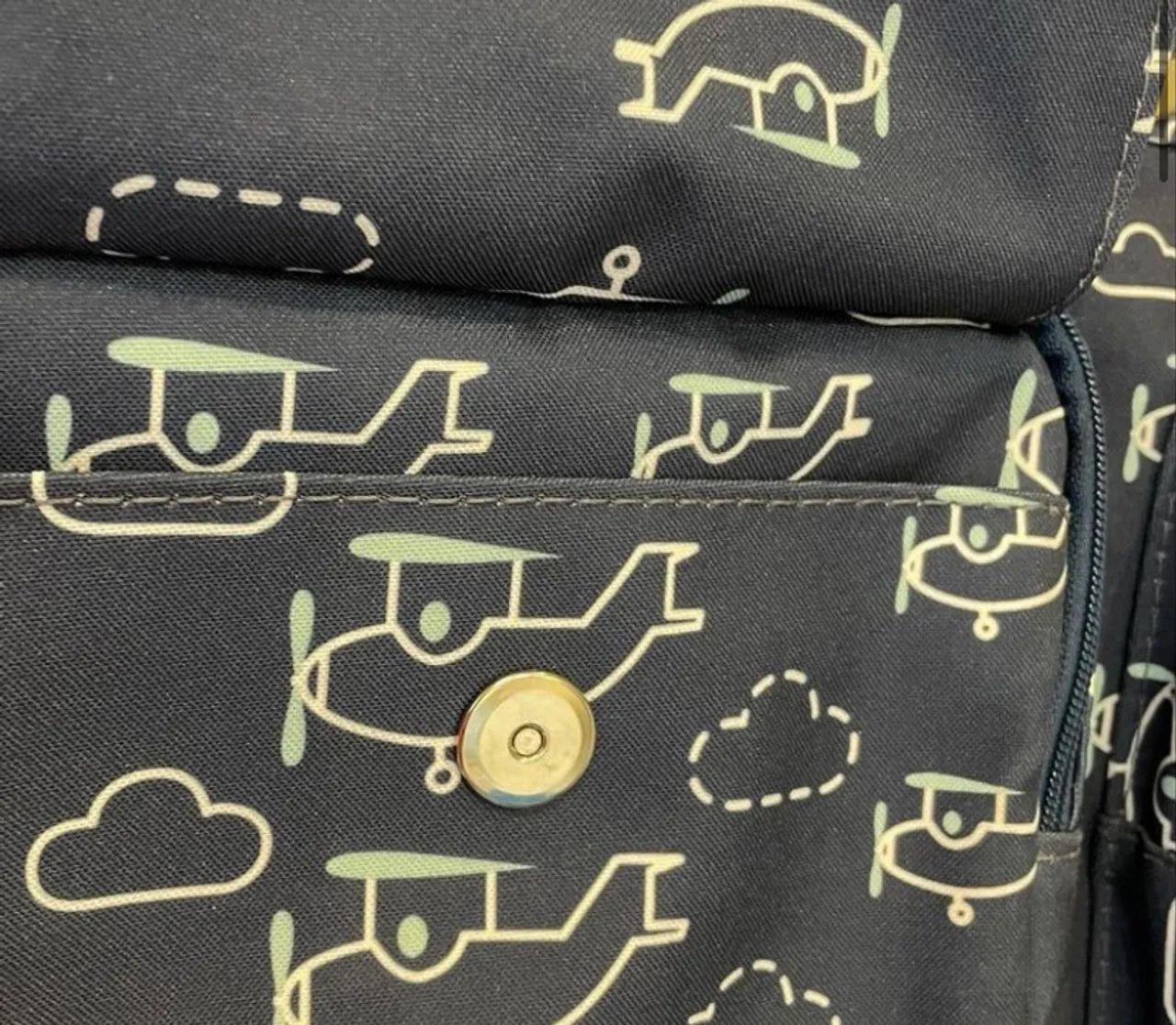 Bolsa Maternidade Azul com Aviões - Foto 3