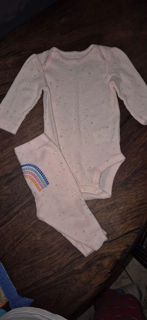 Baby Rainbow Long Sleeve Bodysuit and Pants Set64309621021697120