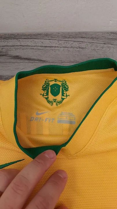 Camisa do Brasil - 10 Ronaldinho -  Nike - Tamanho G - Foto 3