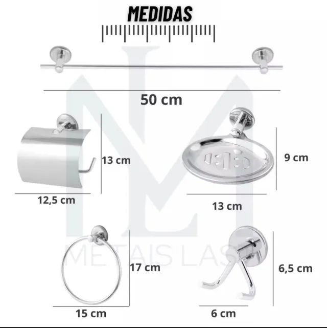 Kit acessórios para banheiro.