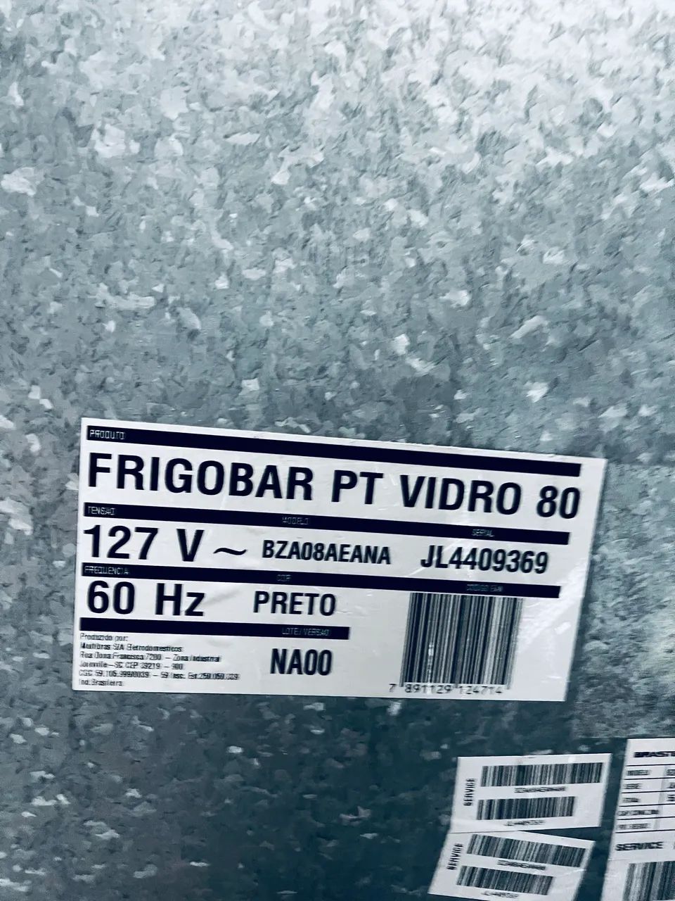 Frigobar PT vidro 80L - Foto 3