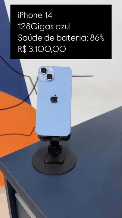 iPhone 14 128GB Azul - Novo