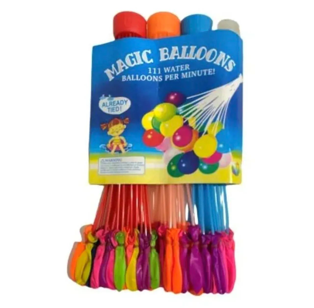Kit C/ 111 Baloes Para Encher de Água, encher Fácil, Piscina Gincana ou Festas