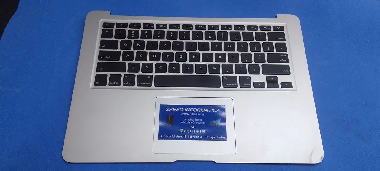 Teclado macbook Air 2013 a 2017 a1466 com base superior sem touchpad - Foto 2