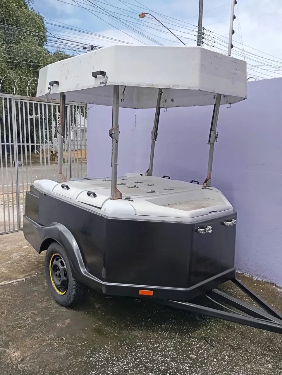 Treiler reboque lanche móvel 