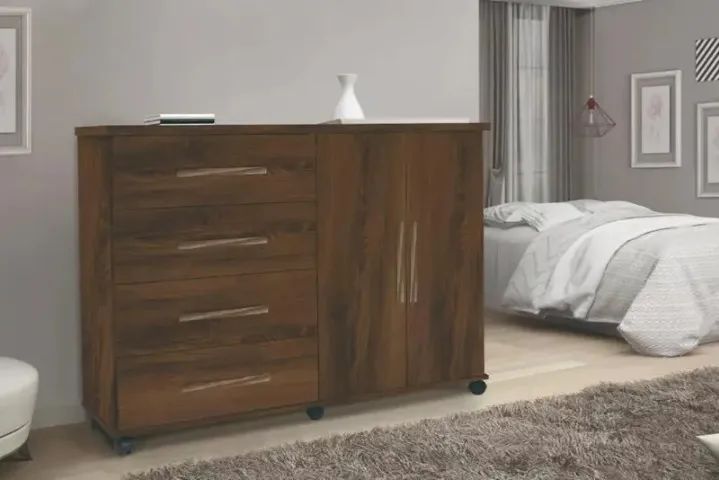 Cômoda 4 Gavetas e 2 Portas Direto da Fabrica Entregamos em 24h