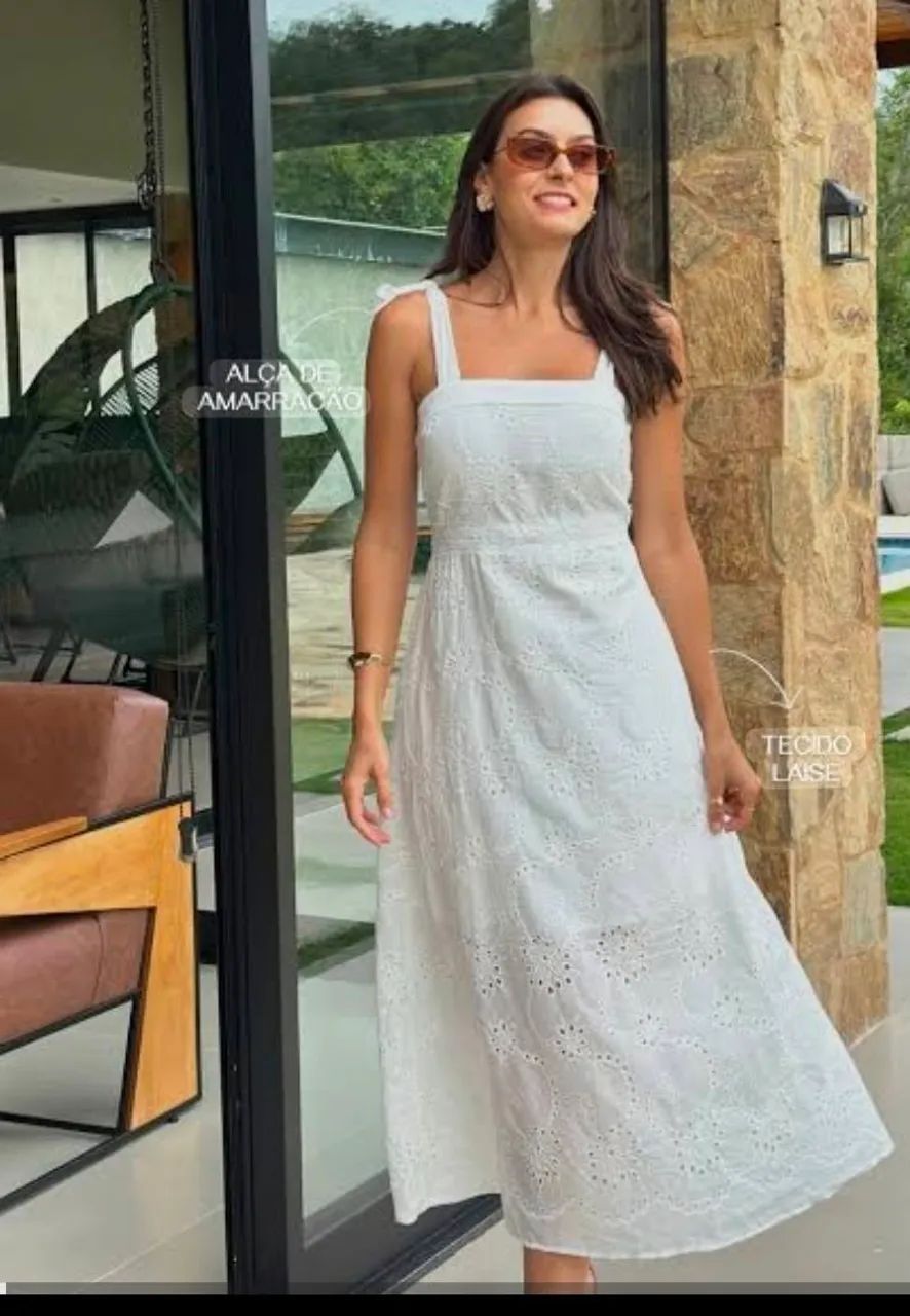 Vestido branco longo 