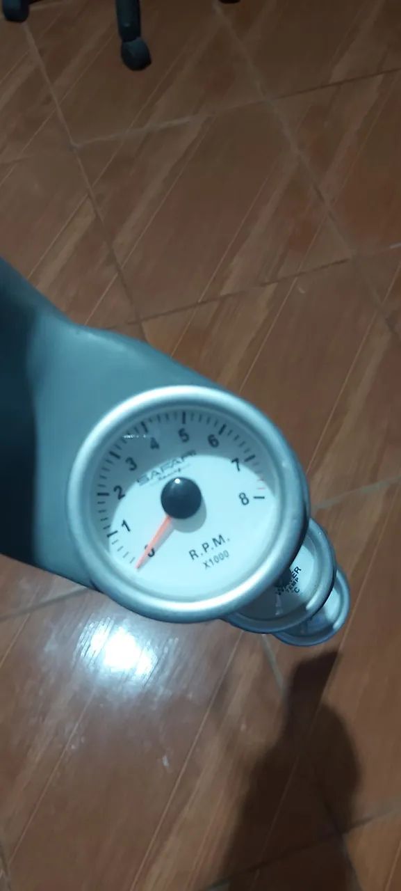 Kit relógios (SAFARI) para carro pressão óleo temperatura conta giros