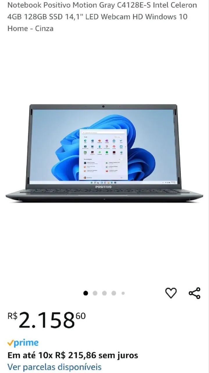 Notebook Positivo Novo Pouco Usado - Foto 5
