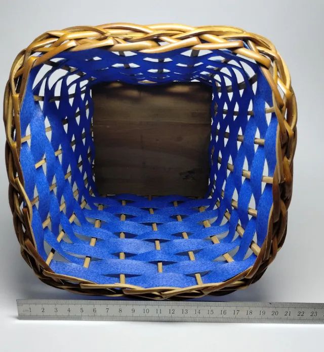 Conjunto de 4 Cestas de Vime Decorativas e Coloridas - Foto 3