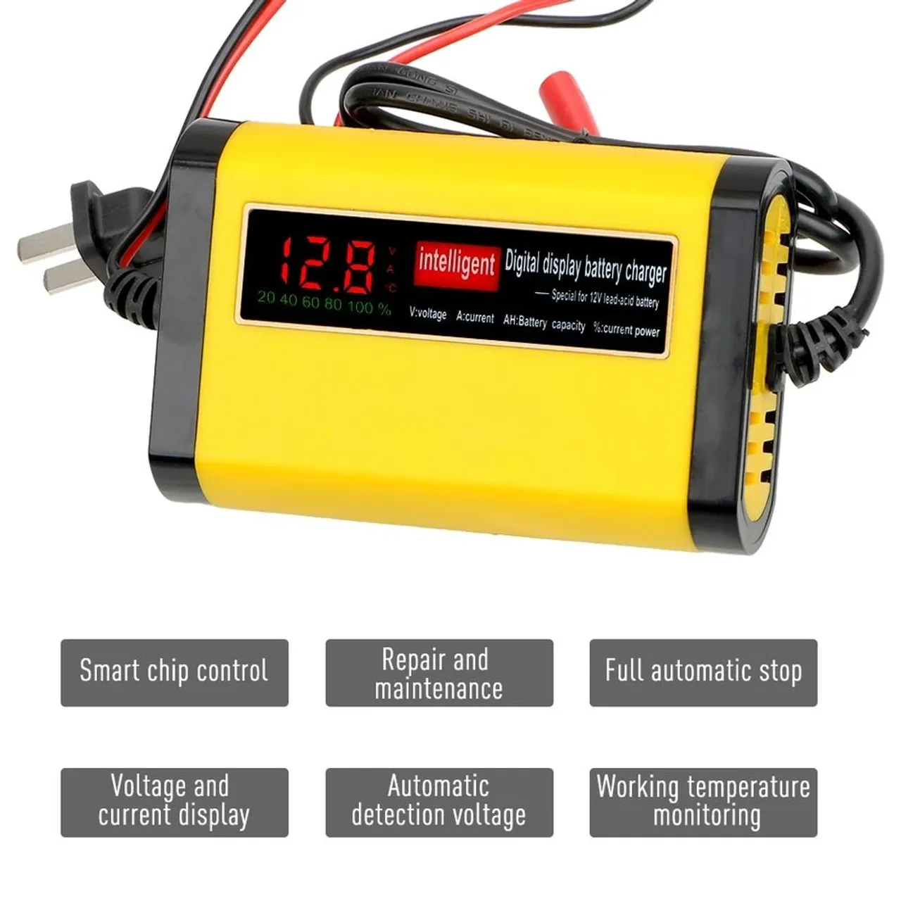 Carregador de Bateria 12V Automático 2A Display *Entrego Aceito Cartão