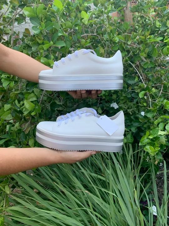 Tênis Branco Feminino - Foto 4