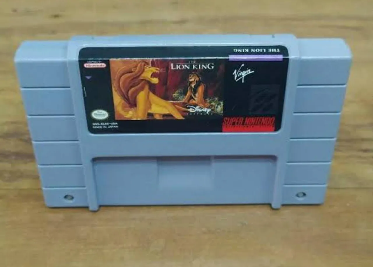 Jogo fita Rei leão Super Nintendo repro.