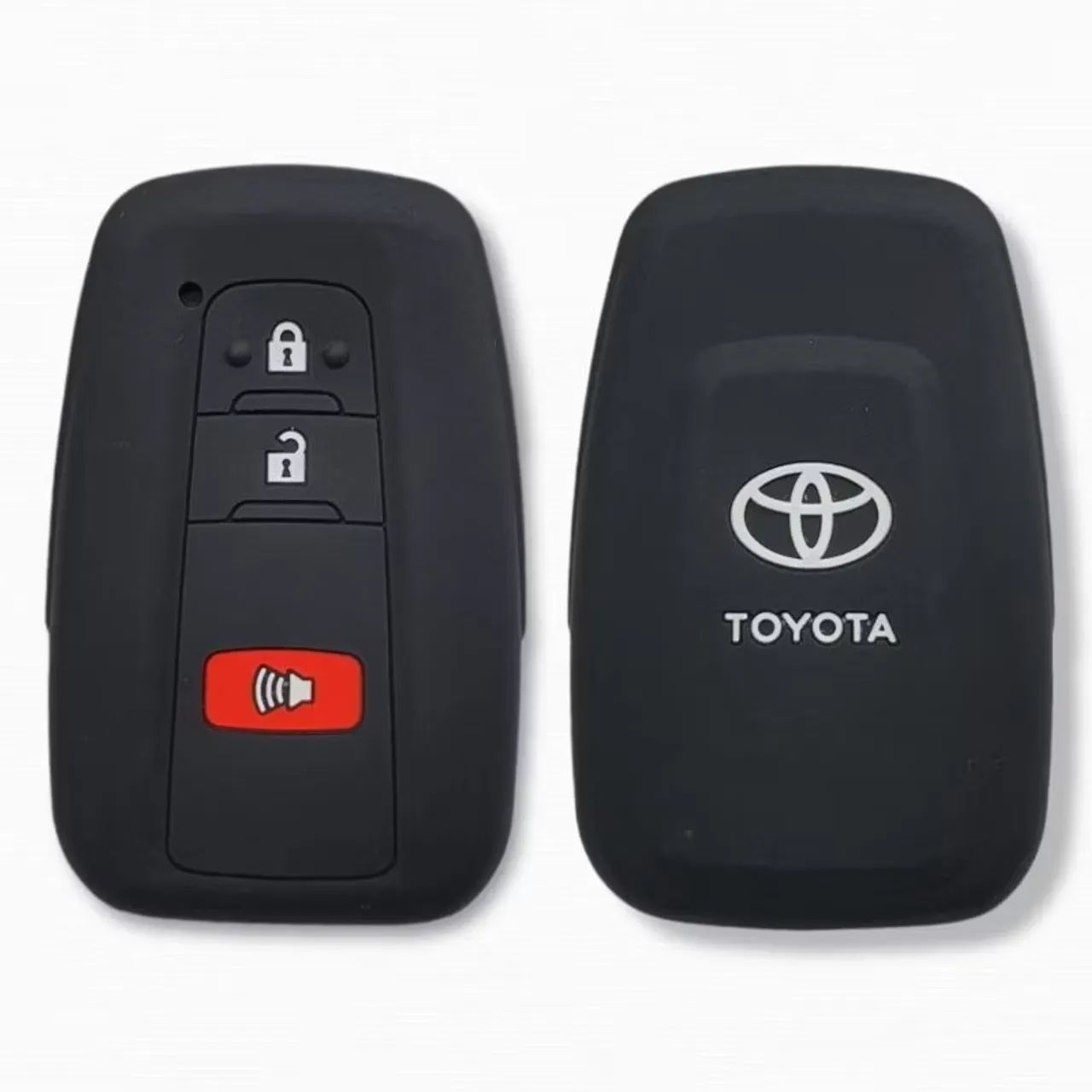 Capa de Chave Carro Toyota Corolla Cross 2020 a 2025 em Silicone Acessório Emborrachado - Foto 2