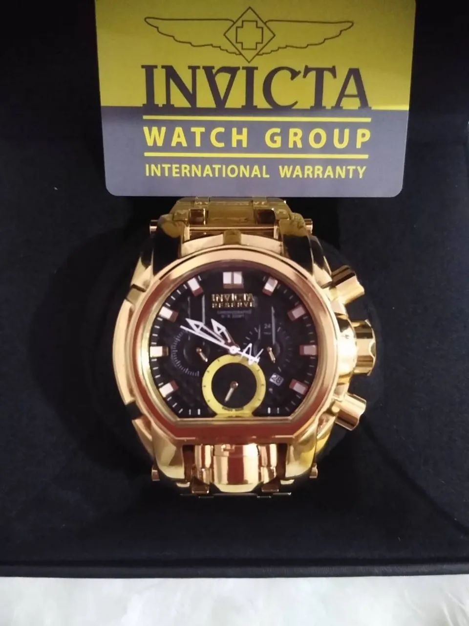 Relógio Invicta Reserve Masculino Dourado