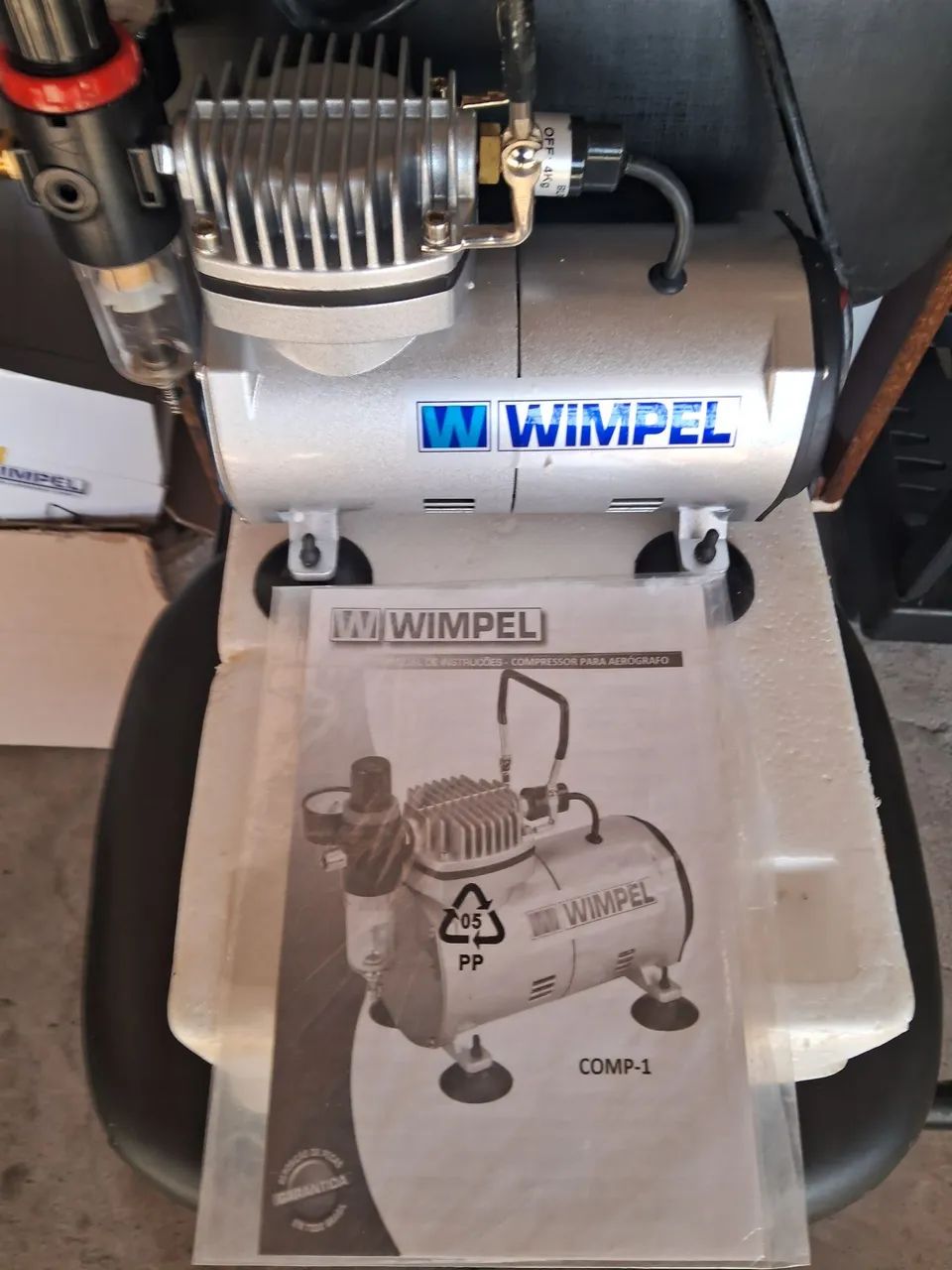 Compressor para Aerógrafo WIMPEL COMP-1 - Uso Profissional - Foto 4