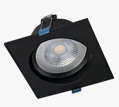 2 Spot's de 12 W - Bivolt de embuna cor preta - Marca Stella