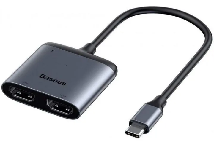 Adaptador hub para espelhamento de 3 telas ao mesmo tempo