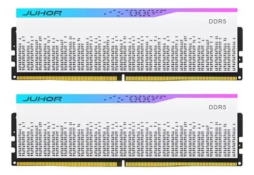 (Nova Lacrada) Oportunidade KIT Memória RAM 32GB DDR5 2x16GB 6000Mhz Branca RGB Linda - Foto 2