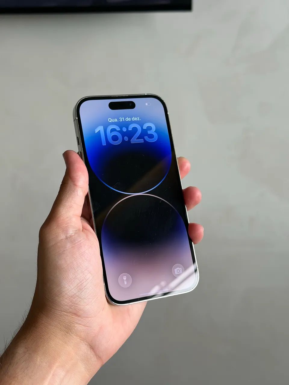 iPhone 14 Pro 128gb Silver Branco Garantia 6 meses - Celulares e