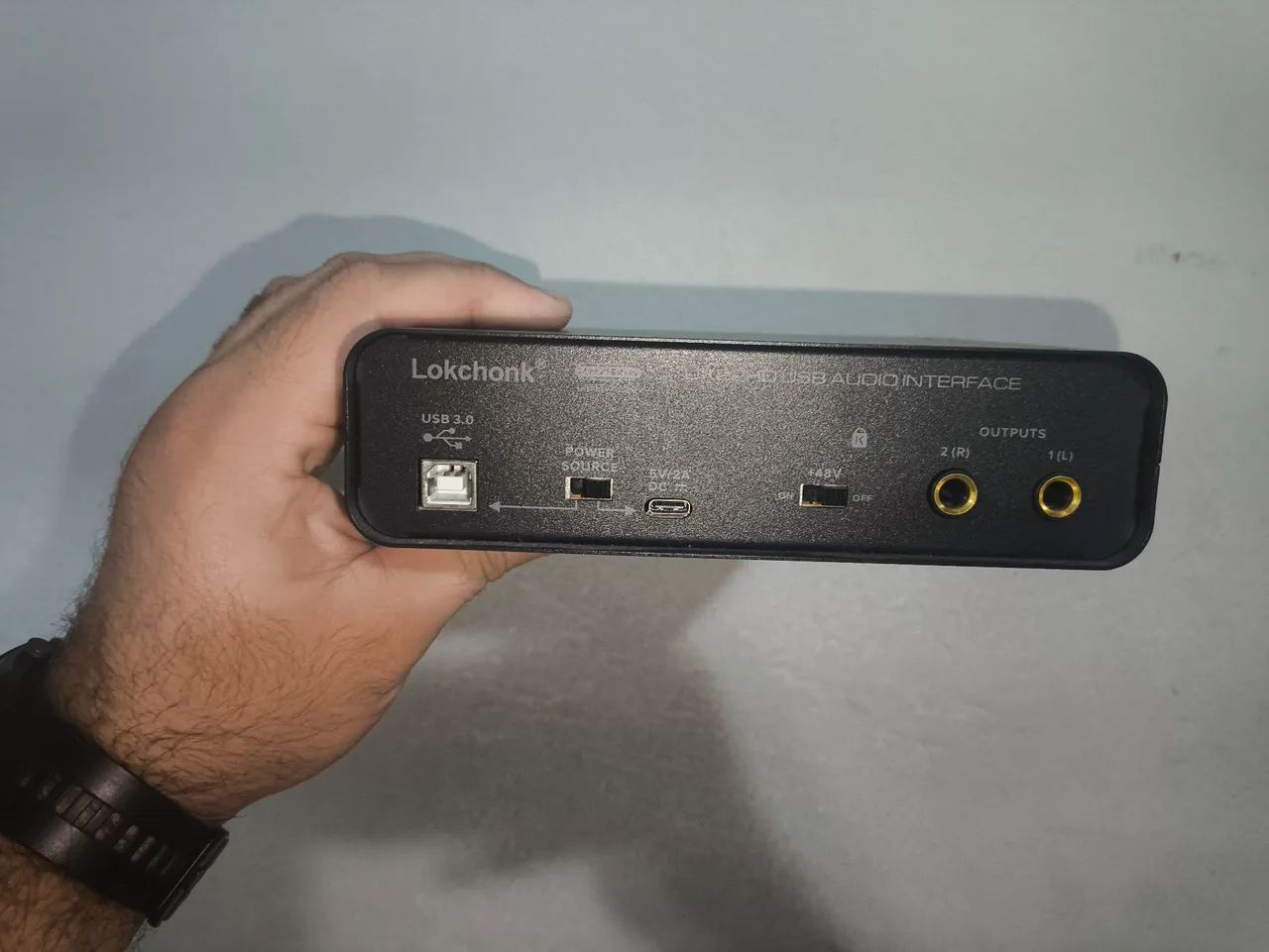 Interface de Áudio Lokchonk UX22HD 2x2 24Bit/192kHz - Foto 5