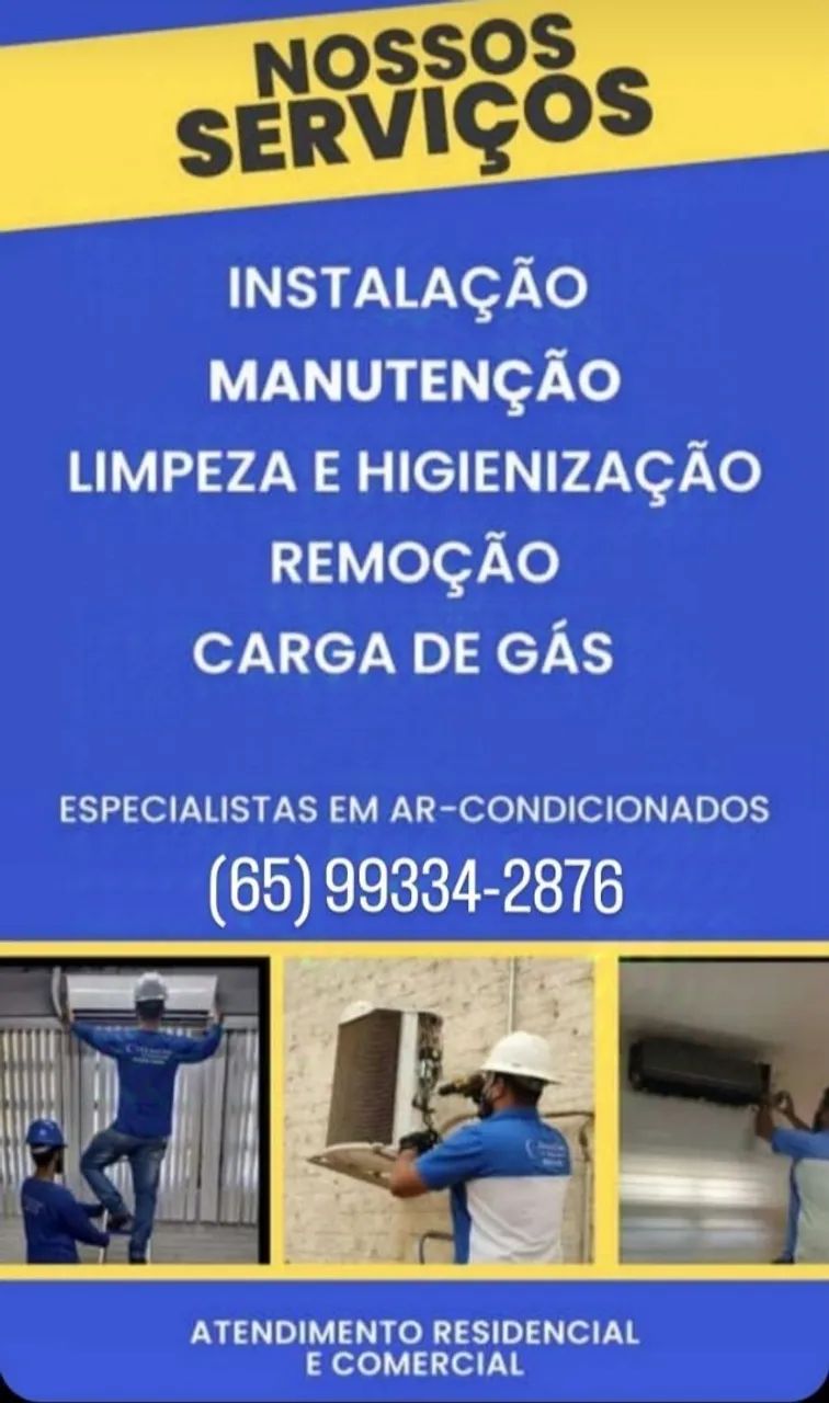Instalação Manutenção e Higienização de Ar Condicionado