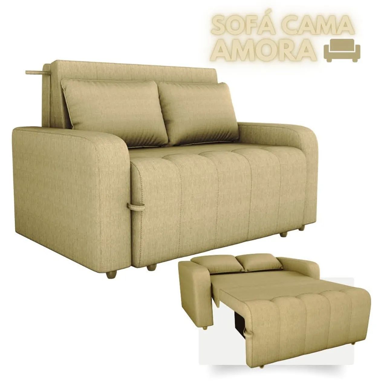 Sofá Cama MX Amora New Linho sr W98