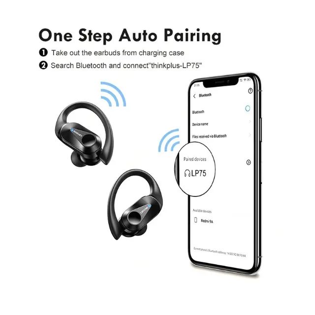 Fone De Ouvido Sem Fio Tws Bluetooth 5.3 Lenovo  - Foto 4