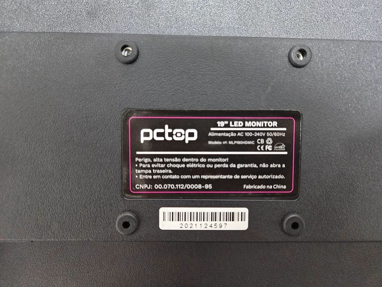 Monitor PCTOP 19" 60Hz - Foto 2