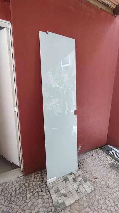 Porta de Box de Vidro de abrir com Ferragens