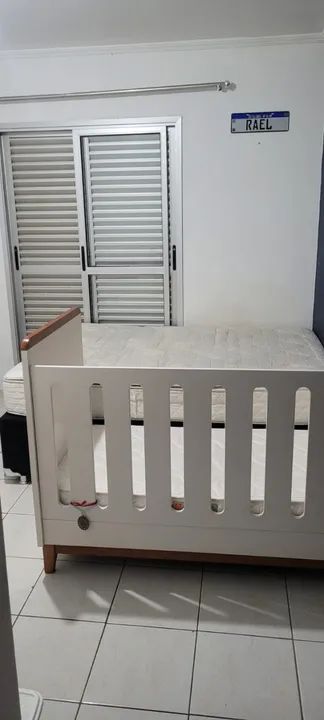 Berço em mdf branco